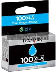 Lexmark 100XLA cyaan Front box
