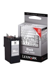 Lexmark 36XLA zwart Combined box and product