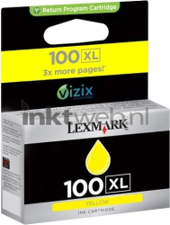 Lexmark 100XL geel Combined box and product