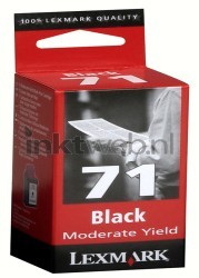 Lexmark 71 zwart Front box