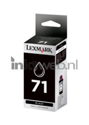 Lexmark 71 zwart Front box