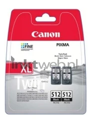 Canon PG-512 twin pack zwart Front box
