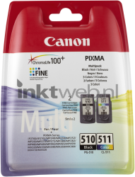 Canon PG-510/CL-511 zwart en kleur Front box