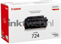 Canon 724 (Sticker resten) zwart