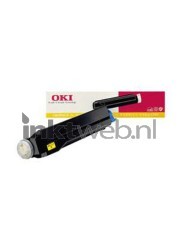 Oki 41012306 Toner geel Combined box and product