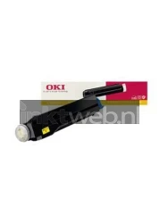 Oki 41012306 Toner geel Combined box and product