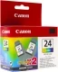 Canon BCI-24C twinpack kleur (Origineel)