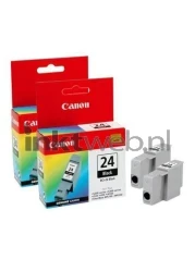 Canon BCI-24BK twinpack zwart Combined box and product