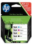 HP 364 Multipack zwart en kleur