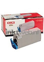 Oki 41304210 toner magenta Combined box and product