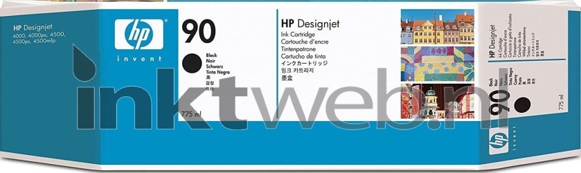 HP 90 3-pack zwart Product only