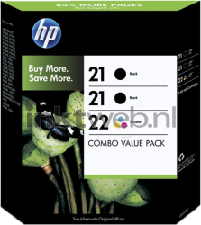 HP 21/21/22 3-pack zwart en kleur SD400AE