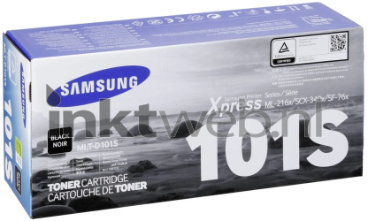 Samsung MLT-D101S zwart Combined box and product