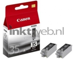 Canon PGI-35 twinpack zwart Combined box and product