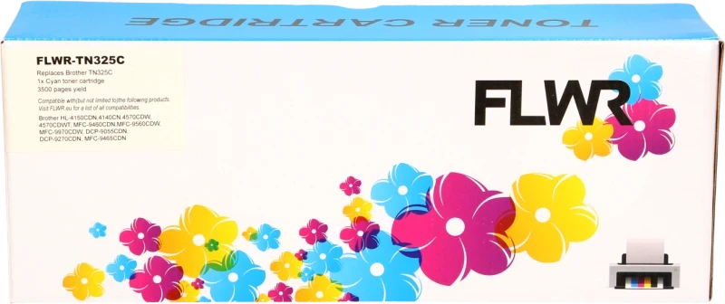 FLWR Brother TN-325 cyaan (Huismerk (compatible))