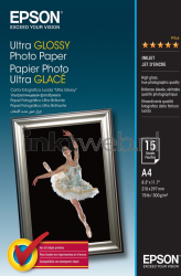 Epson  S041927 fotopapier Hoogglans | A4 | 300 gr/m² 1 stuks Front box