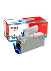 Oki 41963007 toner cyaan Combined box and product