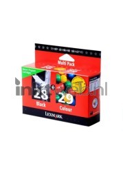 Lexmark 28 en 29 zwart en kleur Front box