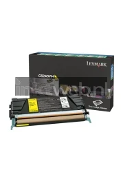 Lexmark C524 toner geel Combined box and product