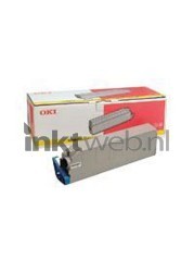 Oki 41963605 Toner geel Combined box and product