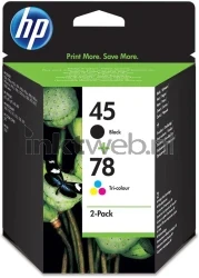 HP 45 / 78 zwart en kleur Front box