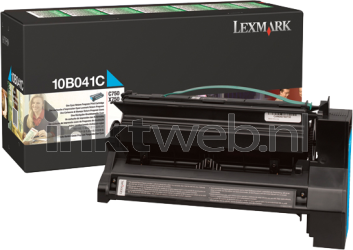 Lexmark 10B041C cyaan Combined box and product