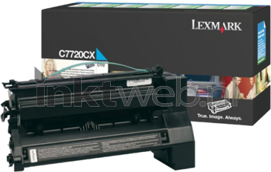 Lexmark C772 cyaan Combined box and product