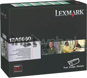 Lexmark 12A6860 zwart Front box
