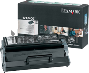 Lexmark 12A7400 zwart Combined box and product