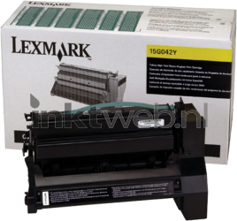Lexmark 15G042Y geel Combined box and product
