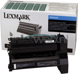 Lexmark 15G042C cyaan Combined box and product