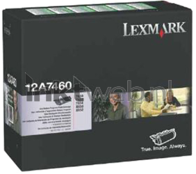 Lexmark 12A7460 zwart Front box
