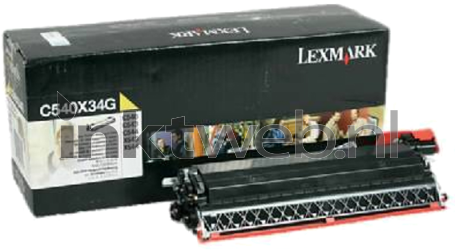 Lexmark C540X34G geel Combined box and product