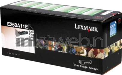 Lexmark E260, E360, E460 Toner zwart Front box