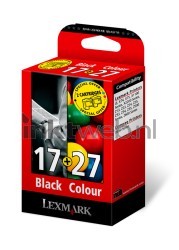 Lexmark 17 en 27 zwart en kleur Front box