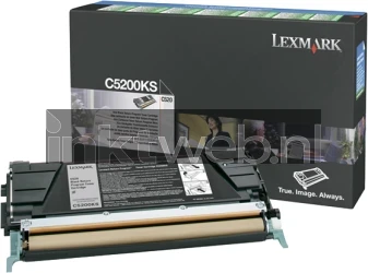 Lexmark C530 toner zwart Combined box and product