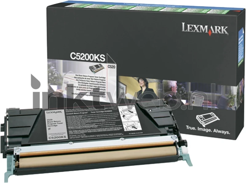 Lexmark C530 toner zwart (Origineel), foto 2