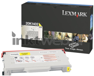 Lexmark 20K1402 geel Combined box and product