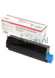 Oki 42804547 Toner cyaan Combined box and product