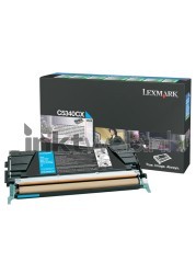 Lexmark C534 cyaan Combined box and product