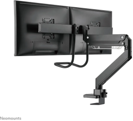 Neomounts Select NM-D775DXBLACK | 2-monitor arm met bureauklem zwart 