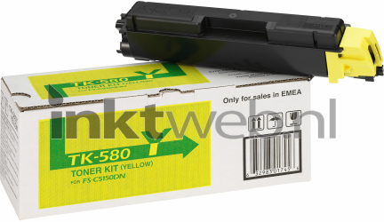 Kyocera Mita TK-580 geel Combined box and product