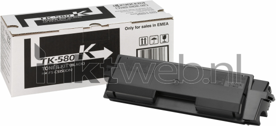 Kyocera Mita TK-580 zwart Combined box and product