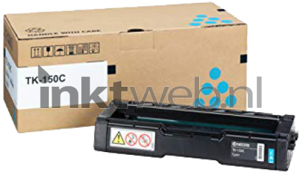 Kyocera Mita TK-150C cyaan Combined box and product