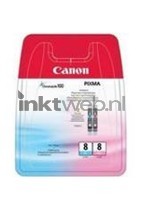 Canon CLI-8 Multi-pack foto cyaan en foto magenta (Opruiming 2 x 1-pack los)