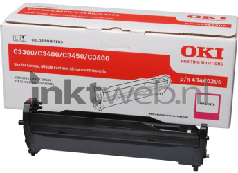Oki C3300/C3400/C3450/C3600 Drum magenta Combined box and product