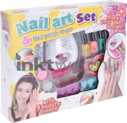 Free and Easy Nail Art set met nageldroger Combined box and product