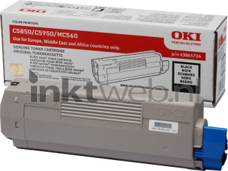 Oki C5850 / C5950 Toner zwart Combined box and product