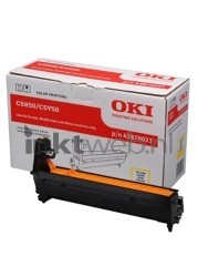 Oki 43870021 Drum geel Combined box and product