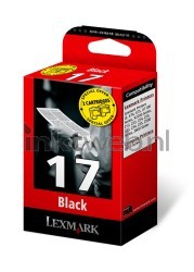 Lexmark 17 twin-pack zwart Front box
